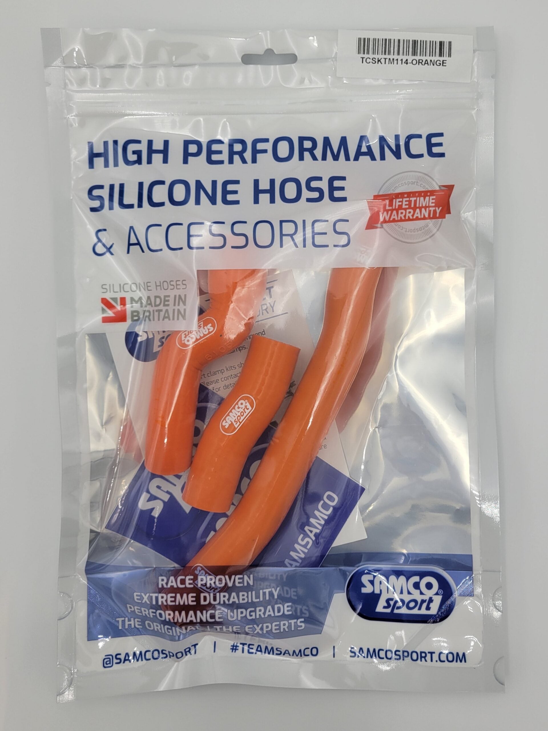 Samco Thermostat Bypass kit (2020 on KTM GasGas Husky) Orange