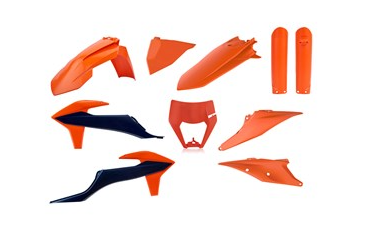BOX KIT ENDURO INC FORK GUARDS & HEADLIGHT MASK KTM EXC/EXC-F 20-23 OEM 22