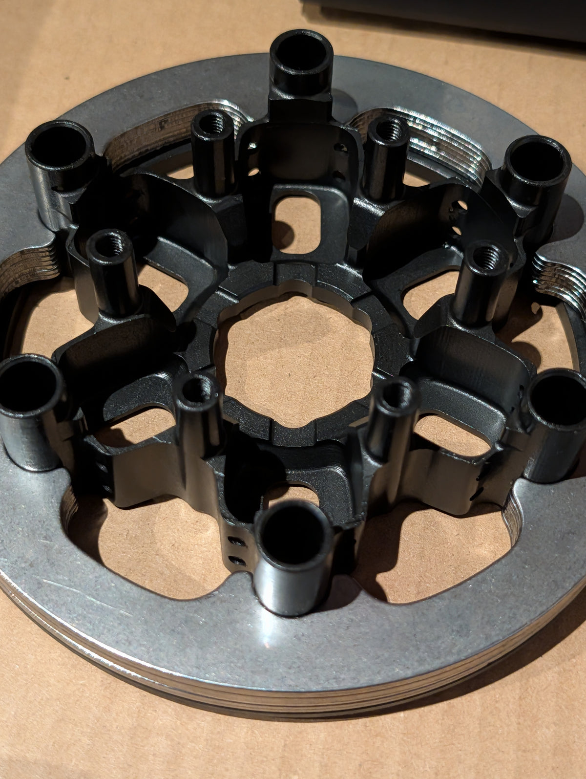 STM Sherco clutch cover with CSH-C165 part label