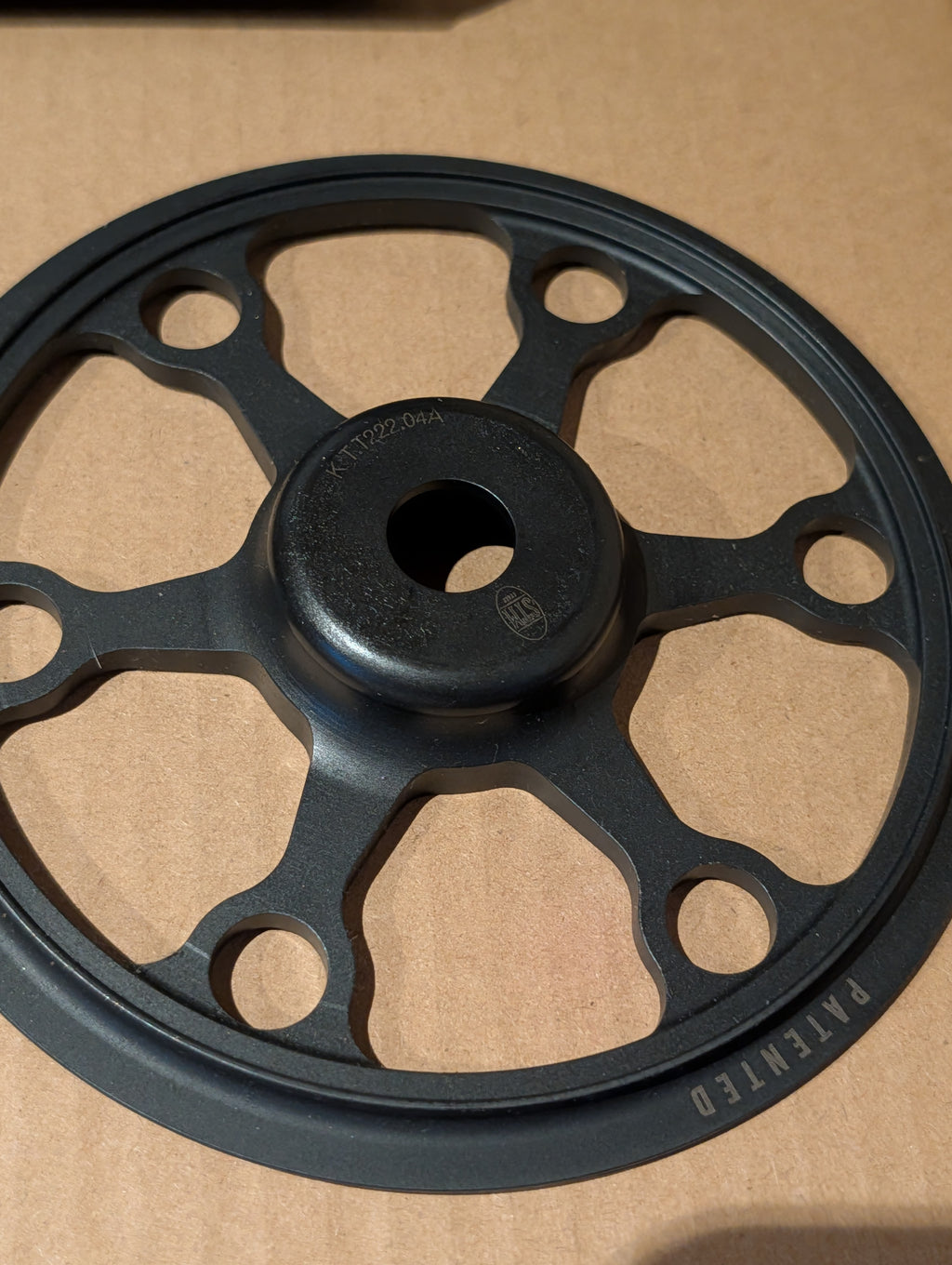 STM KTM clutch close-up in protective packaging