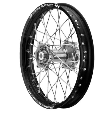 SM PRO Rear wheel black rim silver hub