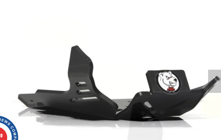 AXP Skid plate Yamaha YZ250 / YZ250X / WR250 - Fantic XE300 / XX250 with linkage guard - Black