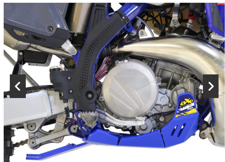 AXP Skid plate Sherco SE250 / SE300 FACTORY 2-stroke with linkage guard (2025-2027) - Blue