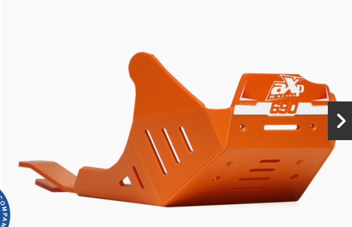 AXP Skid Plate enduro KTM 690 ENDURO R / 690 SMC R ( 2009 - 2025 ) - Orange