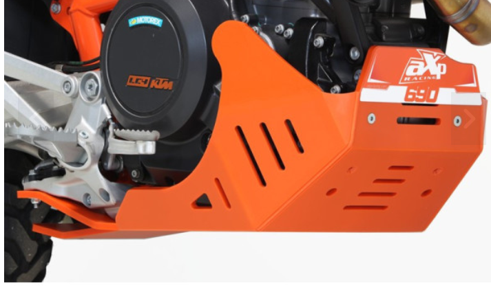 AXP Skid Plate enduro KTM 690 ENDURO R / 690 SMC R ( 2009 - 2025 ) - Orange
