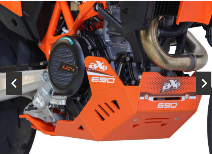 AXP Adventure skid plate KTM 690 Enduro R / SMC-R 2026 - Orange